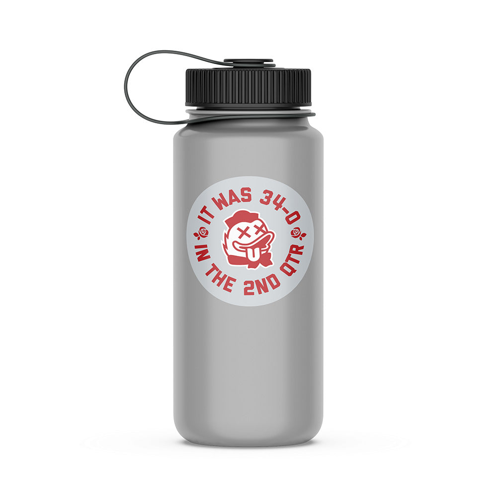 It Was 34-0 in the 2nd Quarter Sticker