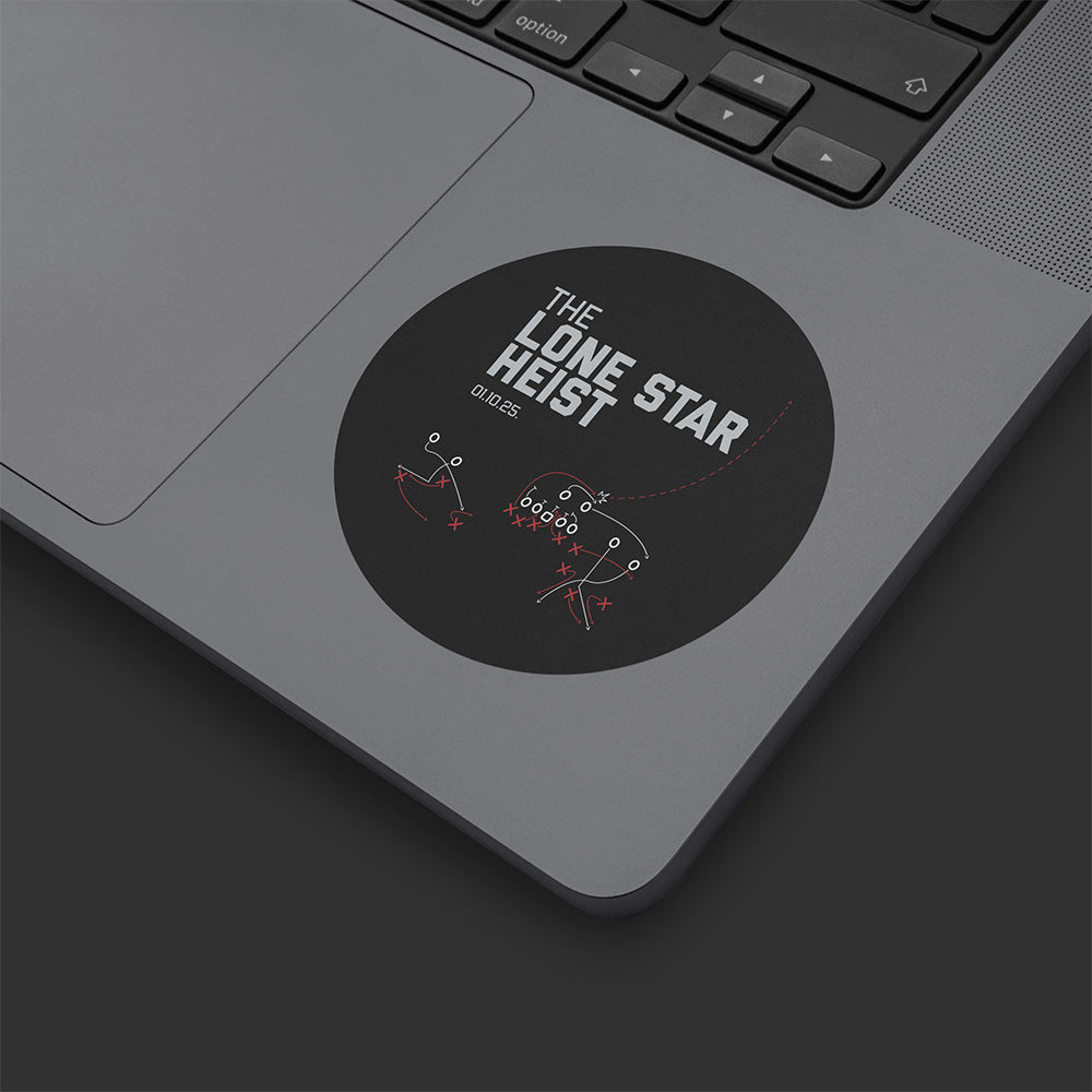 The Lone Star Heist Sticker