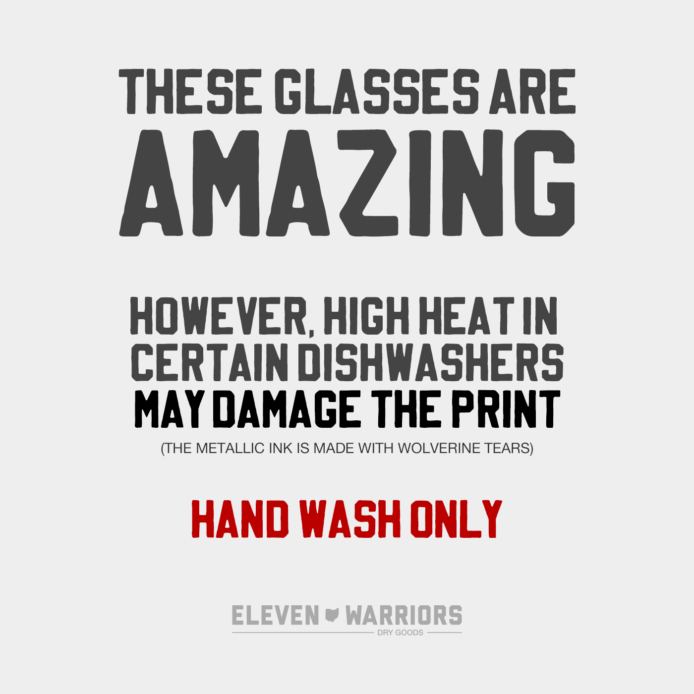 Eleven Warriors 13.5 oz. Whiskey Glasses (4-Pack)