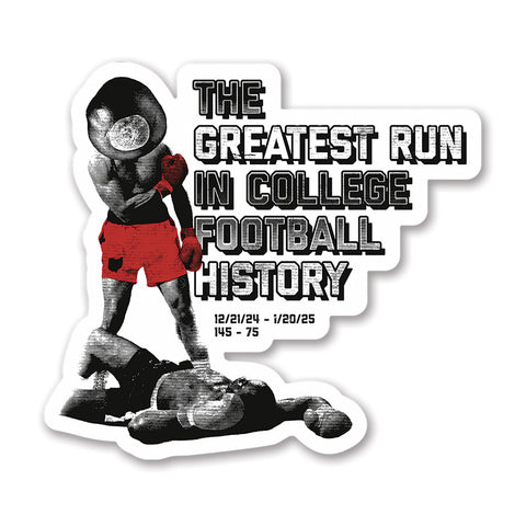 The Greatest Run in College Football History Sticker