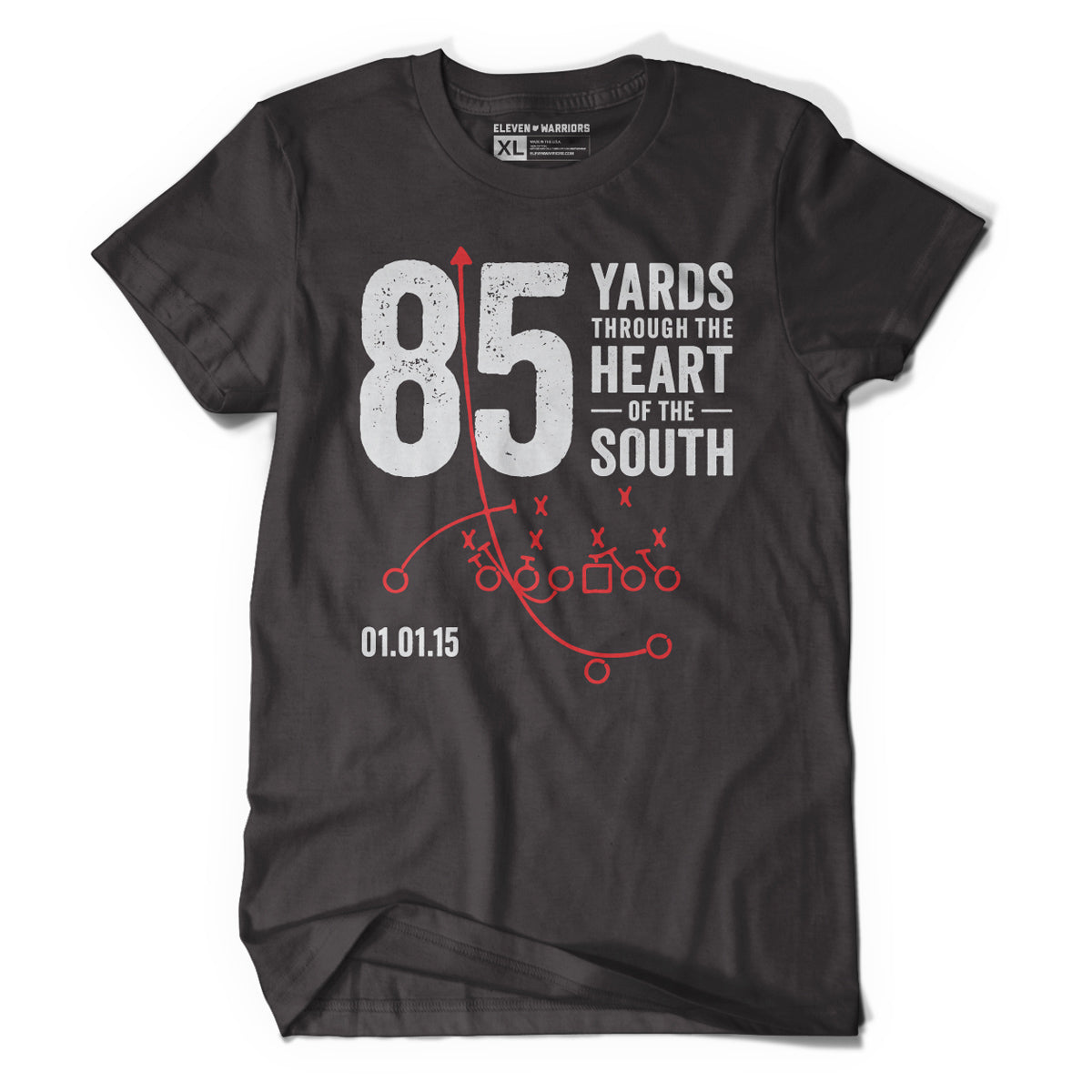 85 Yards Through the Heart of the South Tee – Eleven Warriors Dry Goods