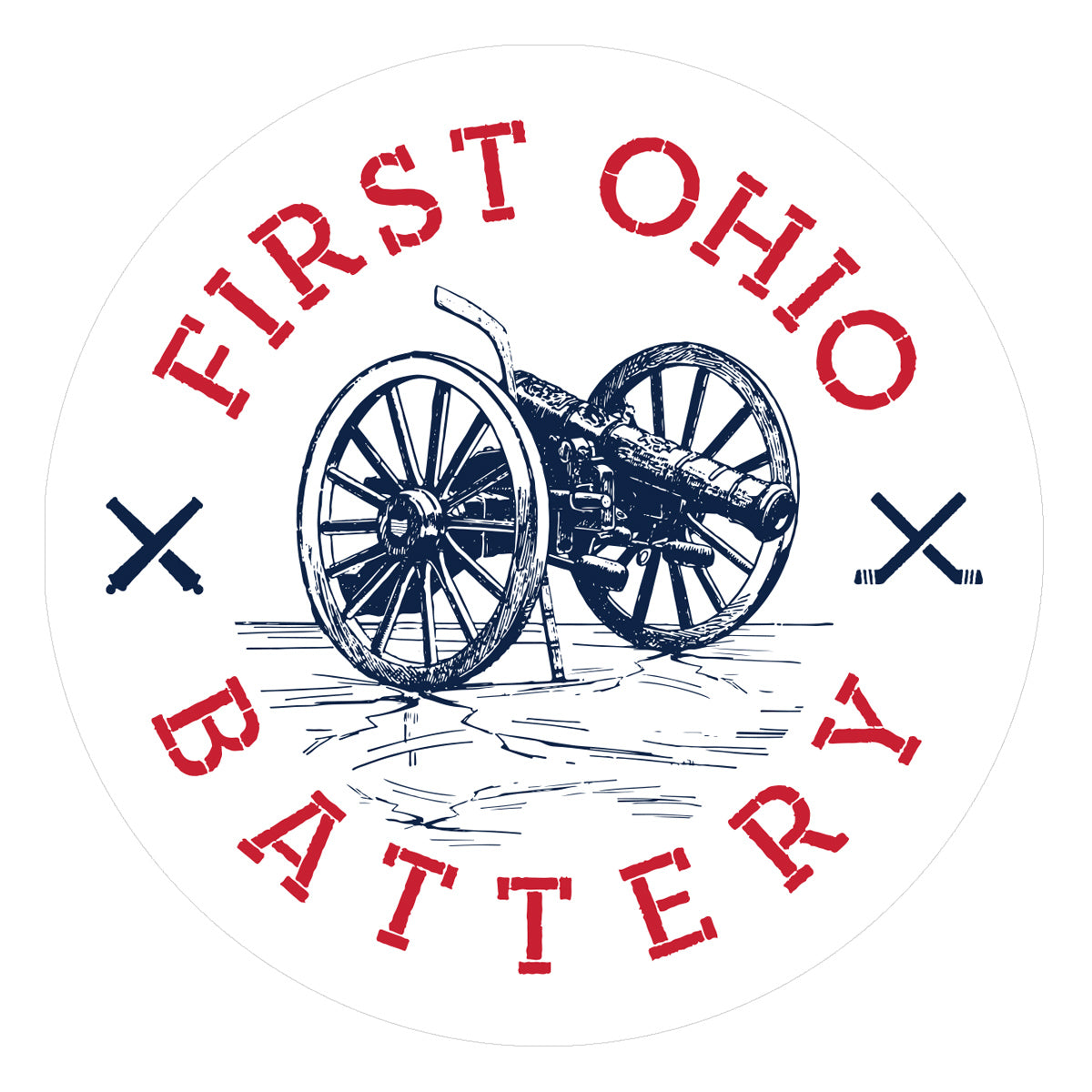 1st Ohio Battery Sticker