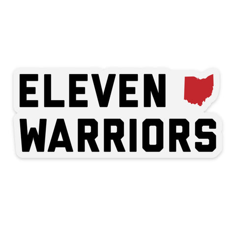 Eleven Warriors Clear Sticker