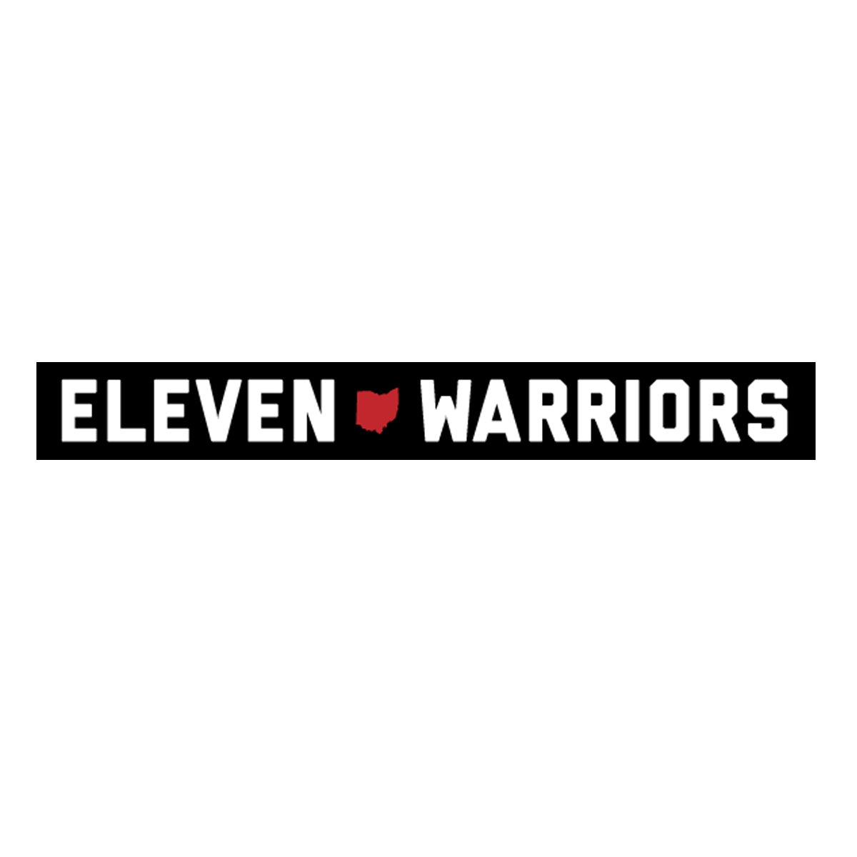 Eleven Warriors Thin Bumper Sticker